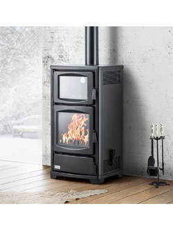 Teba Hydrotherm TS-16 Ατσάλινη Ξυλόσομπα με Φούρνο 8kW