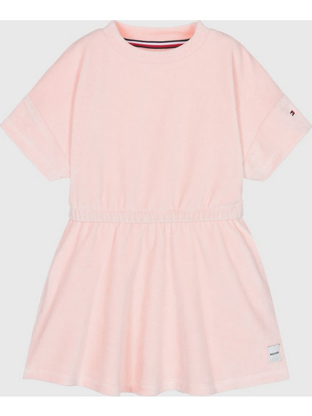 Tommy Hilfiger Παιδικό φόρεμα Velours Dress KG0KG07356 TJS - Pink