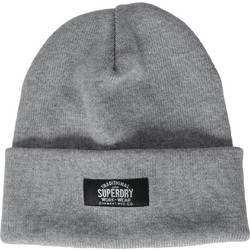 Superdry CLASSIC KNITTED BEANIE Γκρι