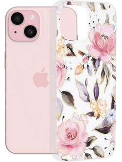 Θήκη κινητού Techsuit Marble Series for iPhone 15 Chloe White