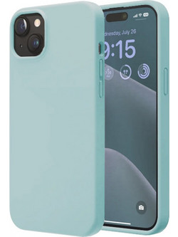Θήκη Rubber Ενισχυμένης Σιλικόνης για iPhone 15 Γαλάζιο
