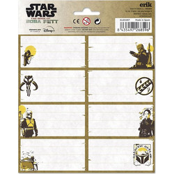 Αυτοκόλλητες Ετικέτες 8x2 STAR WARS THE BOOK OF BOBA FETT