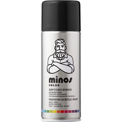 Minos Σπρέι Βαφής RAL9017 Μαύρο Satin 400ml