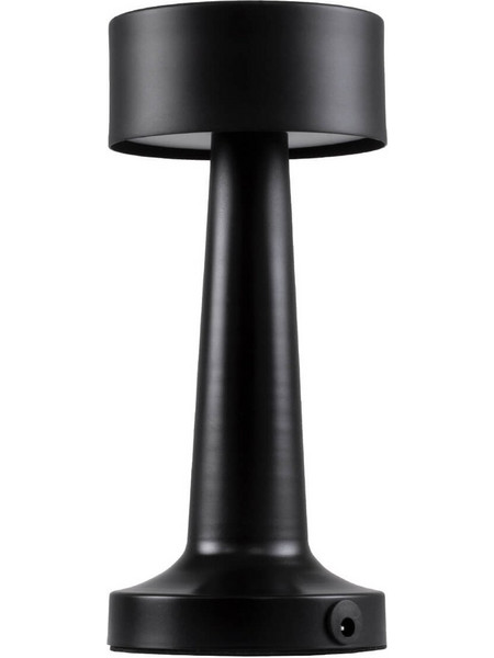 Globostar Bella 76503 Πορτατίφ Αφής LED με Μπαταρία Μαύρο Φ9xΥ21cm