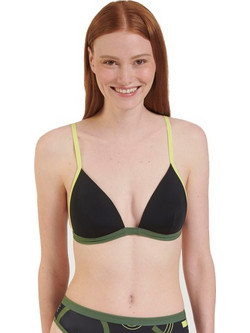 Sloggi Bikini Top Τριγωνάκι Μαύρο 10214582-0004