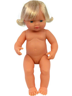 Miniland Caucasian Girl 38cm ME31052