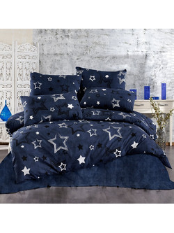 Dimcol Πάπλωμα Μονό 160x240 Γαλαξίας 307 Dark Blue