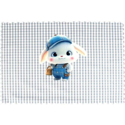 Σουπλά Παιδικό Cap Bunny 38 Grey DimCol 35x50cm Πολυέστερ