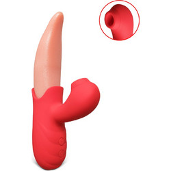 10-Speed Silicone Vibrating Tongue with Sucking Function