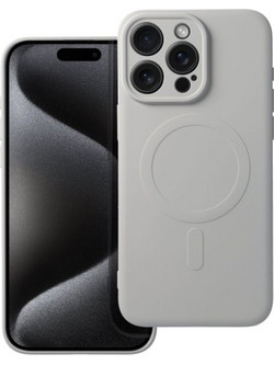 Is Tpu Silicone Mag Iphone 15 Pro Grey Backcover - (SILMAGIP15PG)
