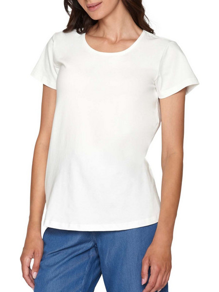 JENSEN Λευκό T-shirt 213448-0010
