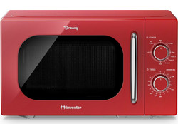 Inventor MWOR-20LR Φούρνος Μικροκυμάτων με Grill 20lt Κόκκινος