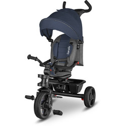 Lionelo Haari 4 In 1 Τρίκυκλο Ποδήλατο Αναδιπλούμενο με Σκίαστρο & Χειρολαβή για 18+ Μηνών Jeans