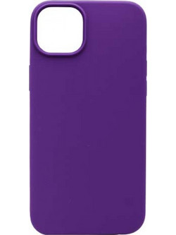 Θήκη Rubber Ενισχυμένης Σιλικόνης για iPhone 15 Plus Μωβ