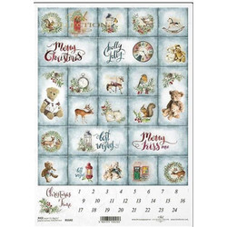 443337 ΡΙΖΟΧΑΡΤΟ CHRISTMAS CALENDAR 21X29.7ΕΚ. (ITD-R1640) ΠΑΚ