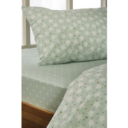 WhiteEgg Σετ Παιδικά Σεντόνια Μονά Βαμβακερά 165x240 C064-2 Green