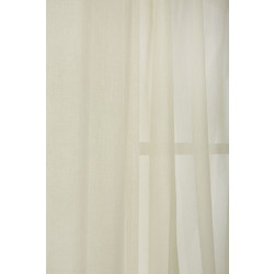 WhiteEgg Κουρτίνα με Τρέσα 270x280 K0113-7 Beige
