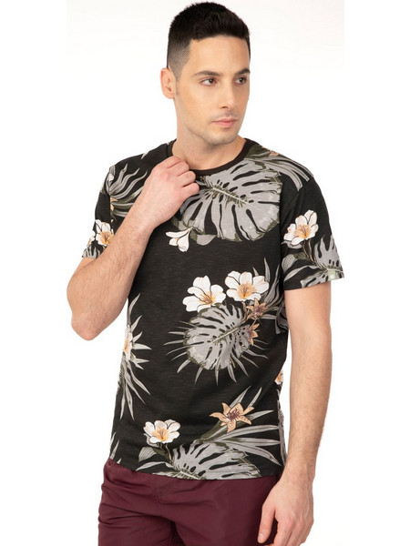 REBASE T-Shirts AOP (241-RTS-294 BLACK COMBO) (241-RTS-294 BLACK COMBO)