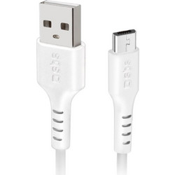 SBS Data Cable Micro Usb 1m White - (CABLEMICROW)