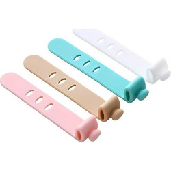 POWERTECH δεματικά καλωδίων TIES-077, 6.5x1cm, πολύχρωμα, 4τμχ