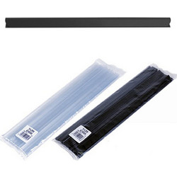 DONAU Ράχες Βιβλιοδεσίας PVC 4mm 40φ. Μαύρο 10τμχ