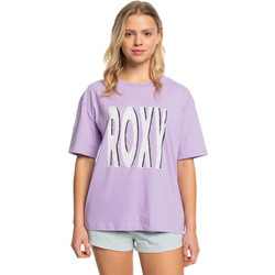 ROXY Κοντομάνικη Μπλούζα SAND UNDER THE SKY PURPLE γυναίκες