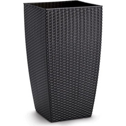 Mastershop Natura Κασπώ Μεταλλικό Ανθρακί 27x27x49.5cm 10.07.0190