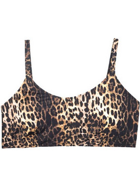 Rock Club Bikini Top Μπουστάκι Animal Print Καφέ BP-1611