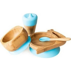 Eco Rascals Snail Σετ Φαγητού Blue 4τμχ