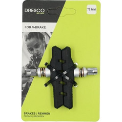 Dresco Τακάκια Φρένων Ποδηλάτου Βιδωτά V-Brake 72mm 2τμχ. (5250860)