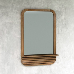 RAVENNA Καθρέπτης Glow από Μασίφ Ξύλο Teak 55 x 80 x 13