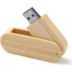Στικάκι USB από φυσικό μπαμπού, 16 GB, 6,4x1,3x2,2εκ