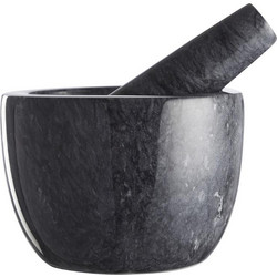 Day Γουδί Με Γουδοχέρι Μαρμάρινο Μαύρο O12x9cm SCH75571K6