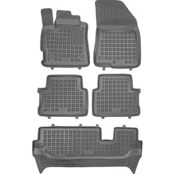 Λαστιχένια πατάκια Rezaw Plast για Dacia Jogger (2021+) 7 seats τύπου σκαφάκι - 5τμχ