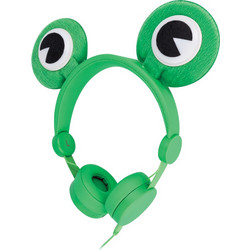 Setty Froggy Ενσύρματα Παιδικά Ακουστικά On Ear Πράσινα