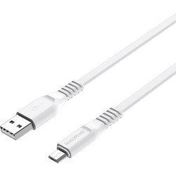 Borofone Καλώδιο Φόρτισης BX23 Micro-USB Fast Charging/Data Cable 1m 2.4A, λευκό