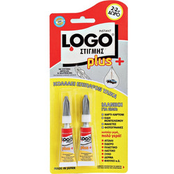 Logo Κόλλα Gel Στιγμής Plus 2τμχ 2gr