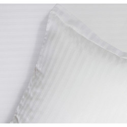 Borea Σεντόνι King Size Βαμβακερό 260x290 Striped Satin 240TC Λευκό