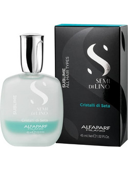 Alfaparf Milano Semi Di Lino Sublime Cristalli Di Seta Serum Μαλλιών για Επανόρθωση 45ml