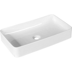 Costway Νιπτήρας Μπάνιου Πορσελάνης 60x35x11cm Λευκός BA7540