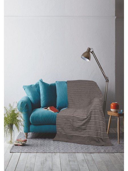 Ριχτάρι μεμονωμένο Σχ. Chain 100% cotton Dark Grey 180x300cm