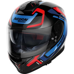 Nolan N80.8 Ally 43 N-Com Black/Blue/Red Κράνος Μηχανής Full Face 1640gr