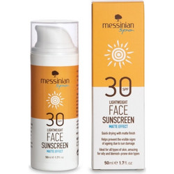 Messinian Spa Sunscreen Matte Effect Αντηλιακή Κρέμα Προσώπου SPF30 50ml