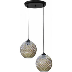Heronia Lighting Κρεμαστό Φωτιστικό Οροφής Δίφωτο E27 02-0363