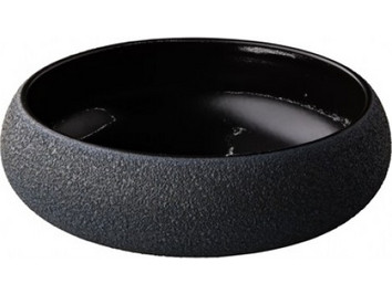 Raw Πιάτα Βαθιά Πορσελάνης Vulcanic Black 19.5cm 4τμχ RD18540