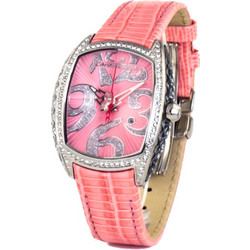 Chronotech Γυναικείο Ρολόι με Ροζ Δερμάτινο Λουράκι CT7998LS-07