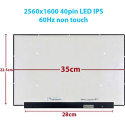 Οθόνη Laptop Screen 16.0" NE160QDM-N62 2560x1600 QHD 40 Pin LED IPS 60Hz