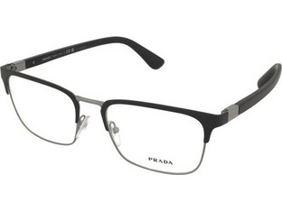Prada PR54TV 1BO101 Ανδρικός Σκελετός Γυαλιών Οράσεως Μεταλλικός Μαύρος