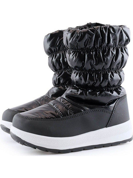 185038 Love4shoes Παιδικές Γαλότσες Apres Ski Κορίτσι ΜΑΥΡΟ