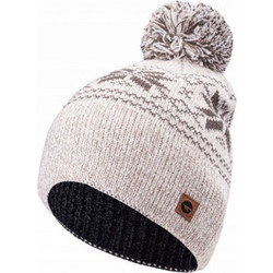 Hi-Tec Pom Pom Beanie Unisex Σκούφος Πλεκτός σε Λευκό χρώμα 92800438541